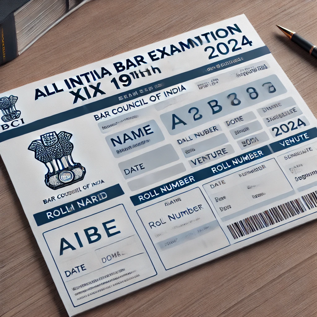 AIBE 19th Exam Admit Card 2024