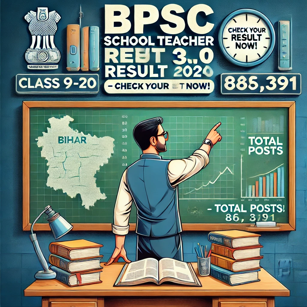 BPSC School Teacher TRE 3.0 Class 9-10 Result 2024