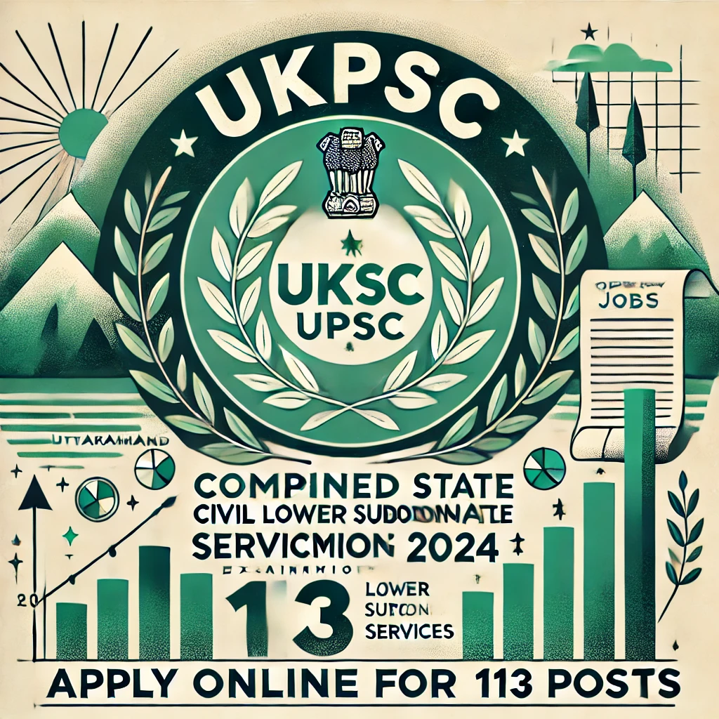 UKPSC Lower Subordinate Online Form 2024