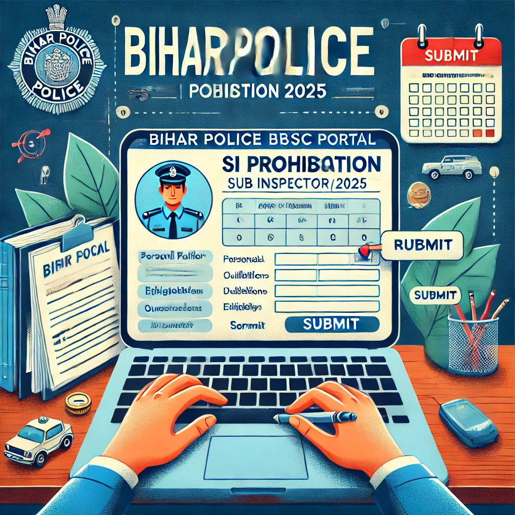 Bihar Police SI Prohibition Form 2025